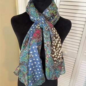 Sheer Multicolored Scarf